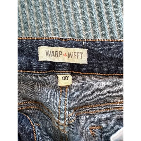 Warp + Weft Women’s Bootcut Jeans – Dark Wash – Size 12/31 - Picture 4 of 4